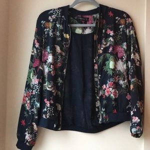 Floral Bomber Jacket
